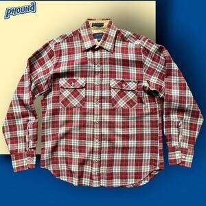 VTG Arrow Sportswear Multicolor Acrylic Flannel Button Up M